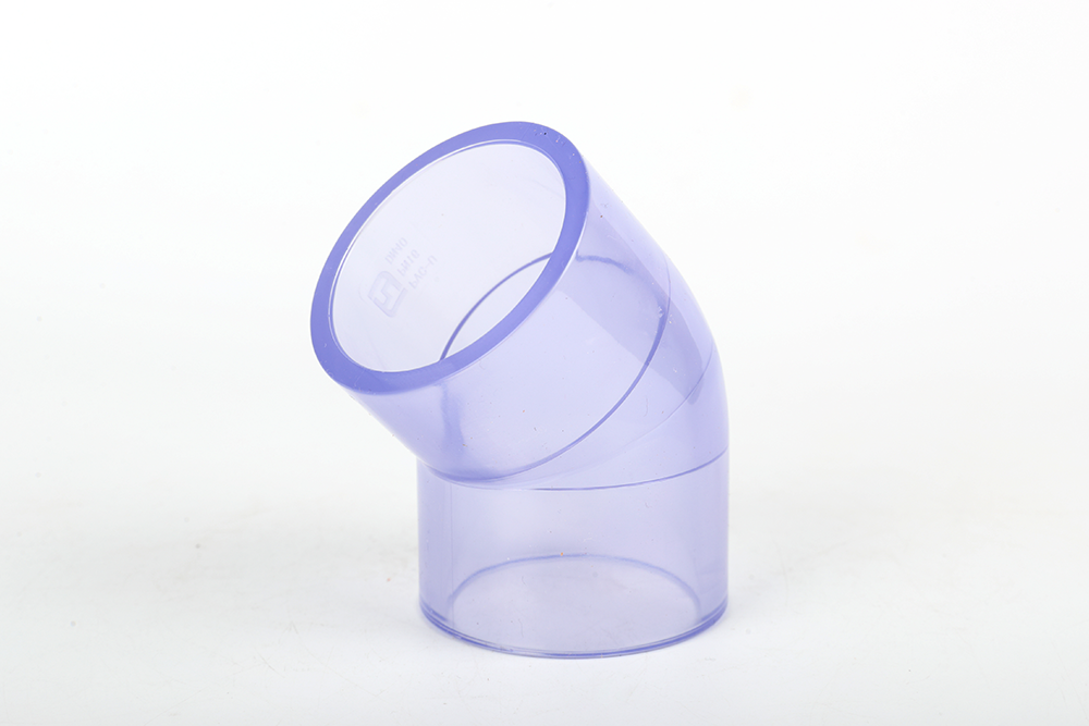 华池透明45° 弯头